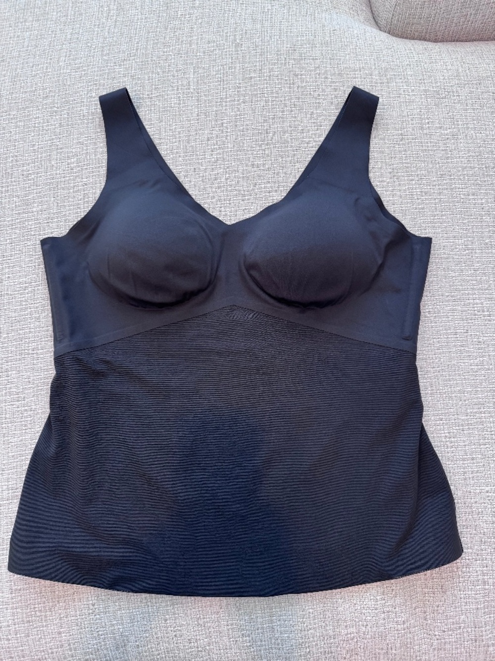 HONEYLOVE Women’s Liftwear Cami W/Built in Bra Tank Top Black Size 2X